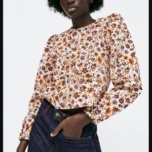 Zara Floral Printed Blouse